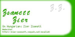 zsanett zier business card